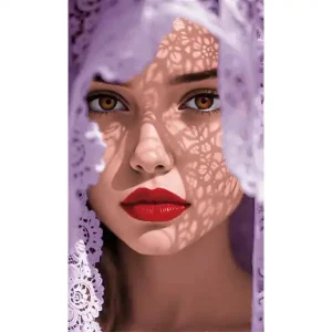 نخ و نقشه - دختر روسری سفید