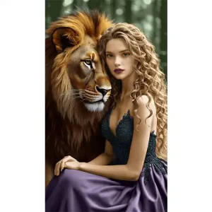 نخ و نقشه - دختر و شیر